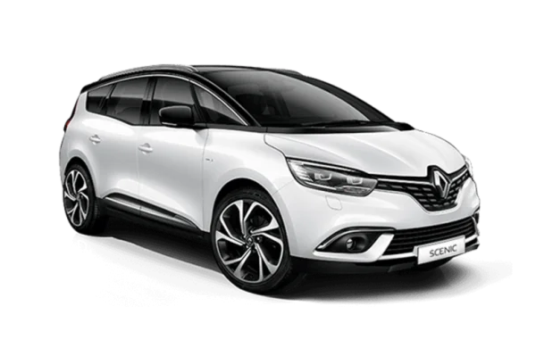 White Renault Scenic Car PNG Transparent Background