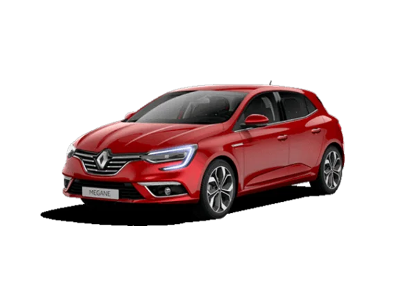 Red Renault Megane Car PNG Transparent Background