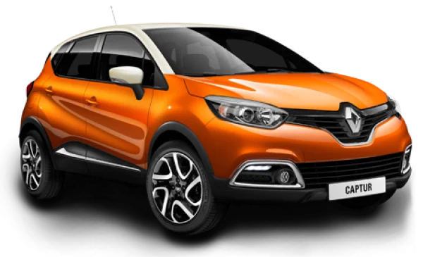 Orange Renault Captur SUV PNG Transparent