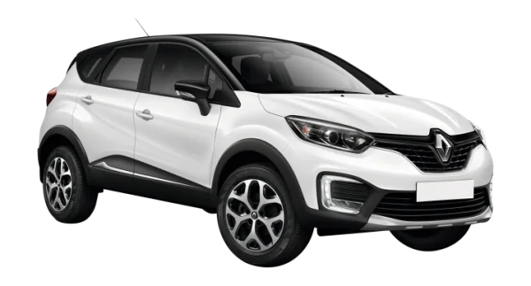White Renault Captur Car PNG Transparent Background