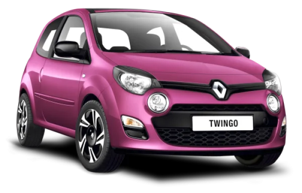 Pink Renault Twingo Car PNG Transparent