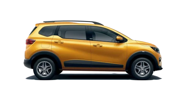 Golden Orange Compact SUV PNG Transparent Background