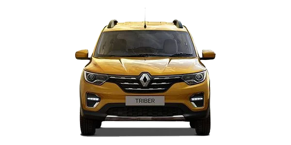 Yellow Renault Triber Car Front View PNG