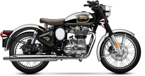 Royal Enfield Classic 350 Motorcycle PNG Transparent Background