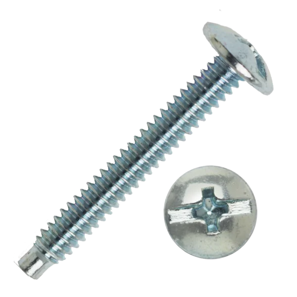Silver Phillips Head Screw PNG Transparent Background