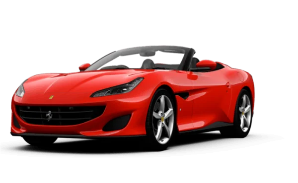 Red Ferrari Portofino Convertible PNG Transparent Background