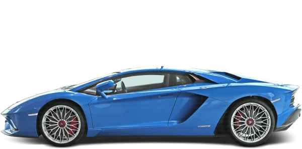 Blue Lamborghini Aventador PNG Transparent Background