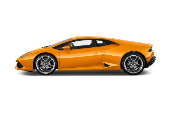 Orange Lamborghini Huracán PNG Transparent Background