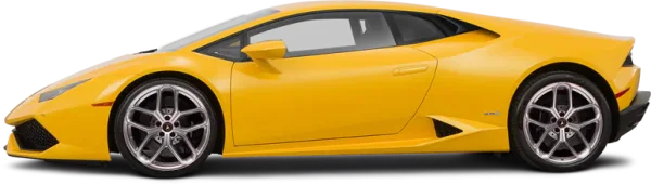 Yellow Lamborghini Sports Car PNG Transparent Background
