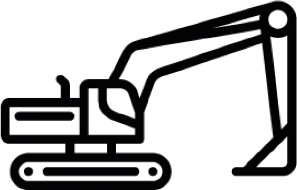 Excavator Icon PNG Transparent Background