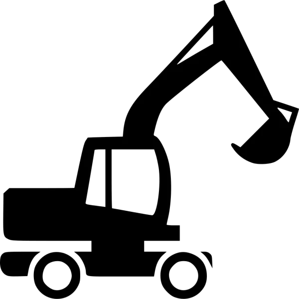 Excavator Icon PNG Transparent Background