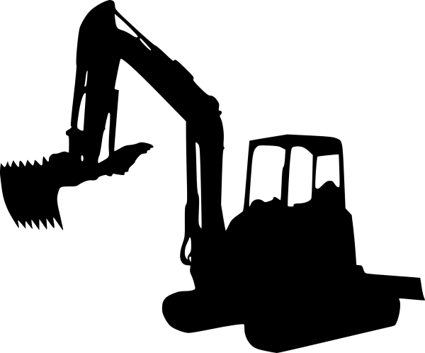 Excavator Silhouette Transparent PNG