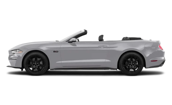 Grey Convertible Car Side View PNG Transparent