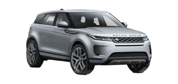Silver Range Rover Evoque PNG Transparent Background