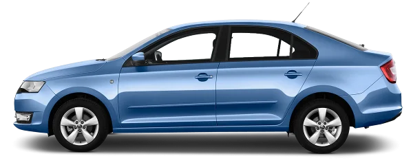 Blue Sedan Car PNG Transparent Background