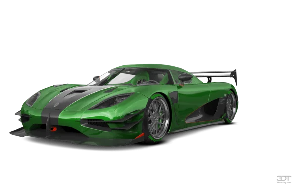 Green Koenigsegg Agera RS Hypercar PNG Transparent
