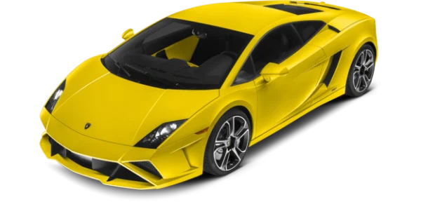 Yellow Lamborghini Sports Car PNG Transparent Background
