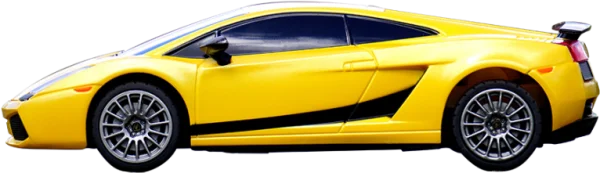 Yellow Sports Car PNG Transparent Background