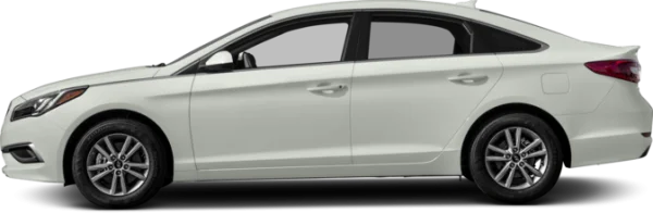 White Modern Sedan Car Transparent PNG