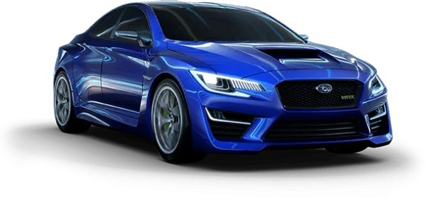 Blue Subaru WRX Concept Car PNG Transparent Background