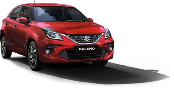 Red Suzuki Baleno Car PNG Transparent Background