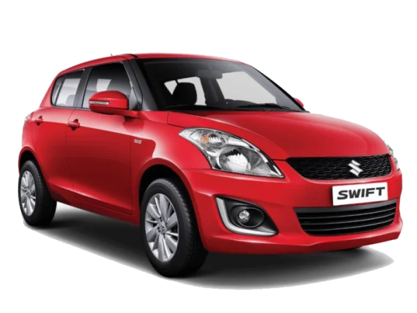 Red Suzuki Swift Car PNG Transparent Background