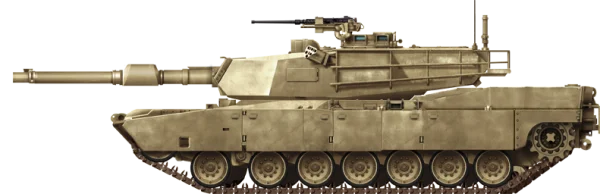 Desert Military Tank PNG Transparent Background