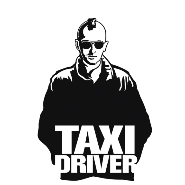 Taxi Driver Travis Bickle Silhouette Logo PNG