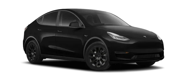Black Tesla Model Y PNG Transparent Background