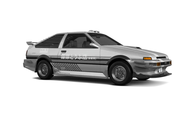 Toyota AE86 Initial D Car PNG Transparent Background