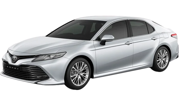 Silver Toyota Camry Car PNG Transparent Background