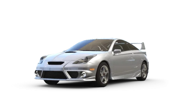 Silver Sports Coupe Car PNG Transparent Background