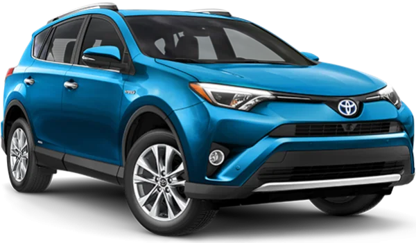 Blue Toyota RAV4 Hybrid PNG Transparent Background
