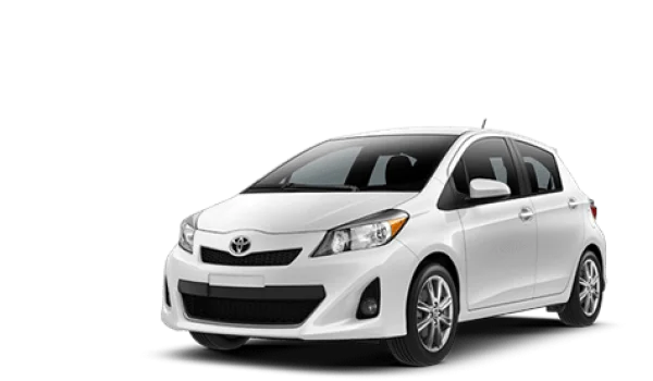 White Toyota Yaris Hatchback PNG Transparent Background