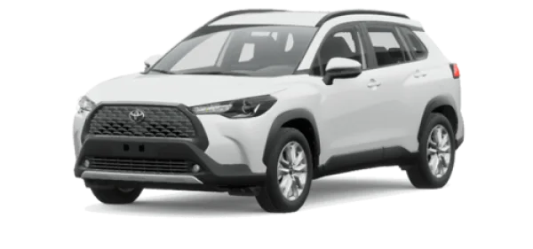 White Toyota Corolla Cross SUV PNG Transparent