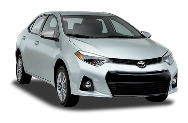 Silver Toyota Corolla Car PNG Transparent Background
