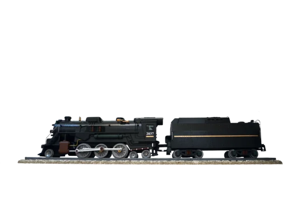 Black Model Steam Locomotive PNG Transparent Background