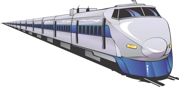Modern Bullet Train PNG Transparent Background