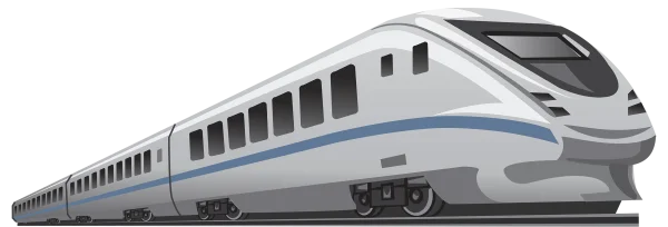High-Speed Train PNG Transparent Background