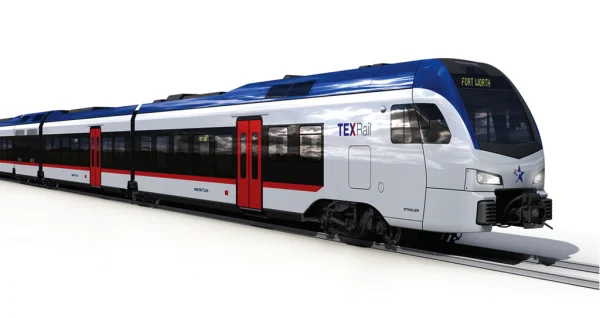 TEXRail Commuter Train PNG Transparent Background