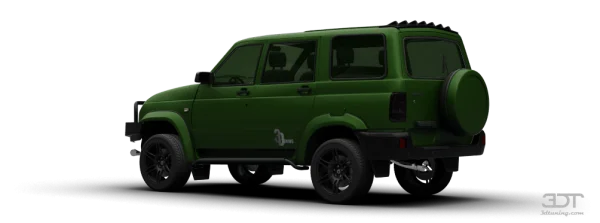 Dark Green Off-Road SUV PNG Transparent Background