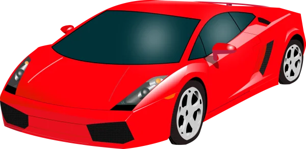 Red Sports Car PNG Transparent Background