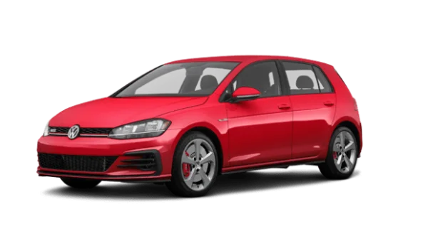 Red Volkswagen Golf GTI Car PNG Transparent Background