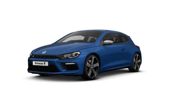 Blue Volkswagen Scirocco R PNG Transparent Background