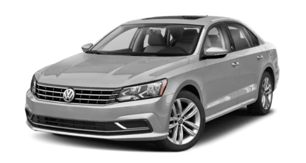 Silver Volkswagen Passat Sedan PNG Transparent Background