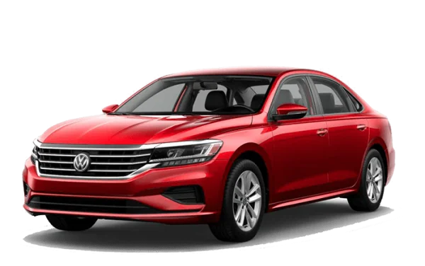 Red Volkswagen Passat PNG Transparent Background