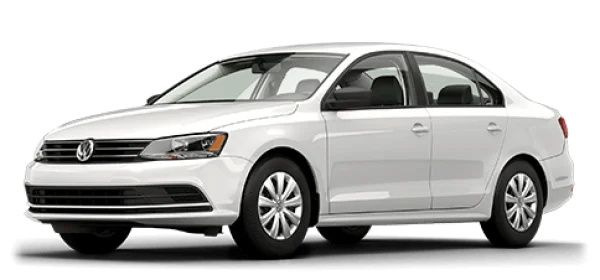 White Volkswagen Jetta Car PNG Transparent Background