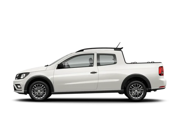 White Compact Pickup Truck Transparent Background
