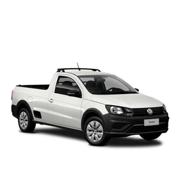 White Volkswagen Saveiro Pickup PNG Transparent Background