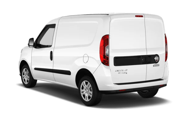 White Commercial Van Transparent Background PNG